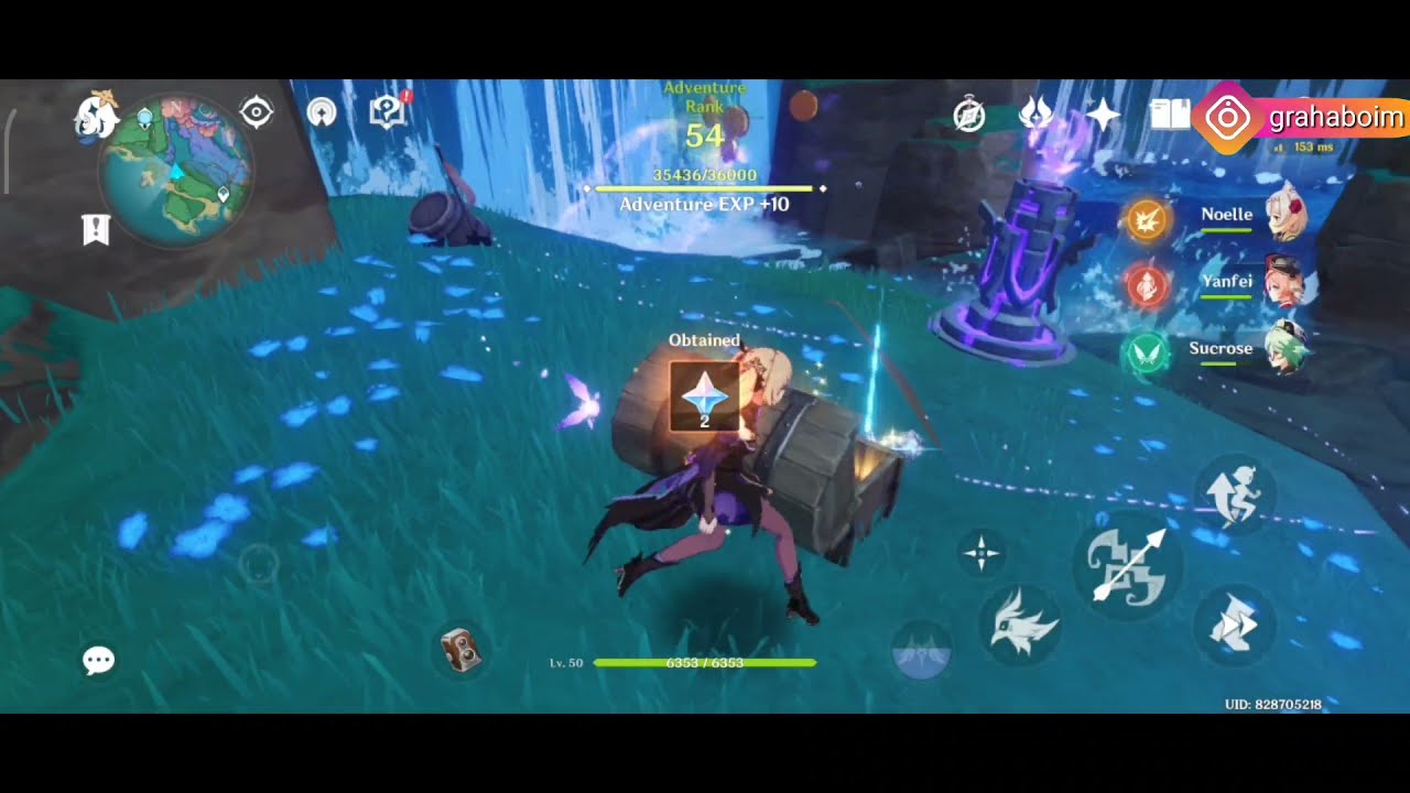 Genshin Impact Electro Puzzle Tower Solution Near waterfall watatsumi island (map on video