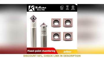 Kakarot 45 Degree Fixed Point Chamfering Machine Tool White Holder CNC Lathe Cutter Suitable For SPM