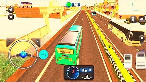 #bus New Intercity Hyundai Bus in Highway Rest Area-3D Driving Class 2024 -best Android gameplay