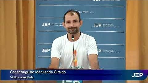 Judge Oscar Parra, in response to César Augusto Marulanda Giraldo, accredited victim
