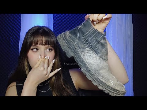 ASMR | Passando objetos estranhos no seu rosto (fast & aggressive)