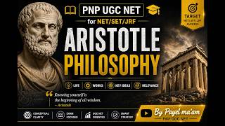 Aristotle|Western Philosophy|By Payel Ma'am|Ugc Net Philosophy