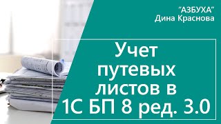 Учет путевых листов в 1С Бухгалтерия 8