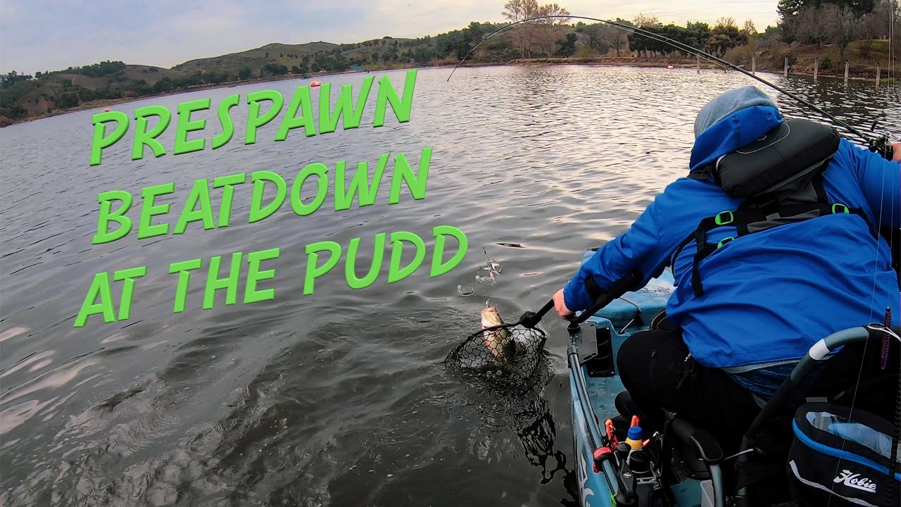 KAYAK BASS FISHING at Puddingstone Reservoir Largemouth BEATDOWN