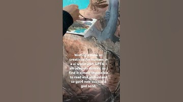 Writing a book with GPT4 on Creativity for humans in a AI World. #gpt4 #ai #voice #creativity