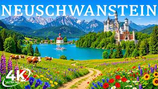 Neuschwanstein Castle 4K 🏰 | Fairytale Castle, Alpine Mountains & Bavarian Beauty