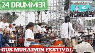 KEREN !! AKSI 24 DRUMMER GUS MUHAIMIN FESTIVAL gor delta sidoarjo