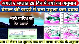 IMD Extende 4 Week Weather Forecast All India/3 To 30 July RainFall Analysis. 