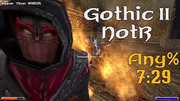 Gothic 2 NotR Any% Speedrun in 7:29 (World Record)