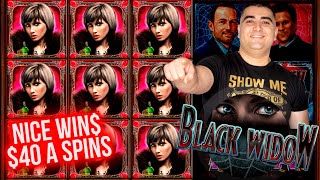 High Limit BLACK WIDOW Slot Machine - Nice WIN$ On $40 Bets | SE-1 | EP-26