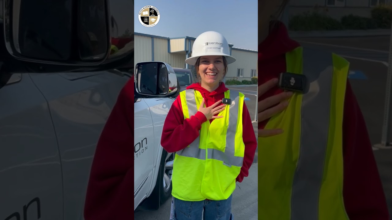 Video preview image of Kuna grad Paige Sheppard shares about her externship with a construction company; click to visit the ParentSquare post with the video