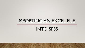 How to import an excel file into spss