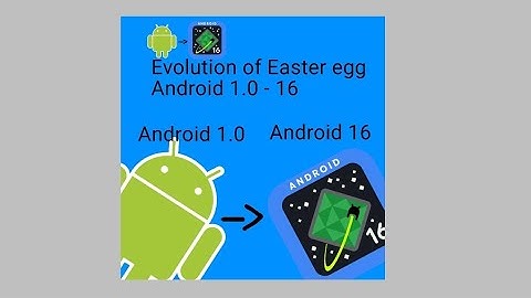 Android Easter egg evolution 1.0 – 16 app: Huevos de pascua (Easter eggs in English) in Play store