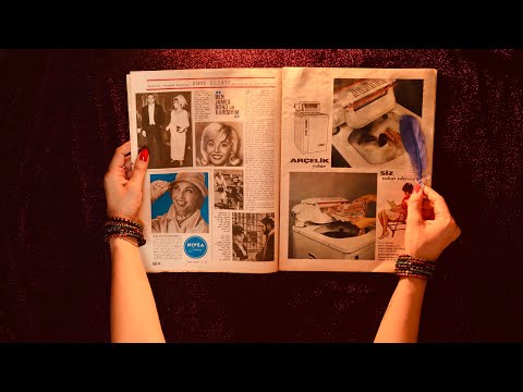ASMR | Nostaljik Mecmualarla Uykuya Dalacaksın 📰 | Türkçe ASMR