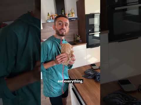 "When you run 35km per day you can eat everything" 😂