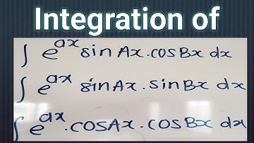 integration of product of exponential sin and cosine fuction
