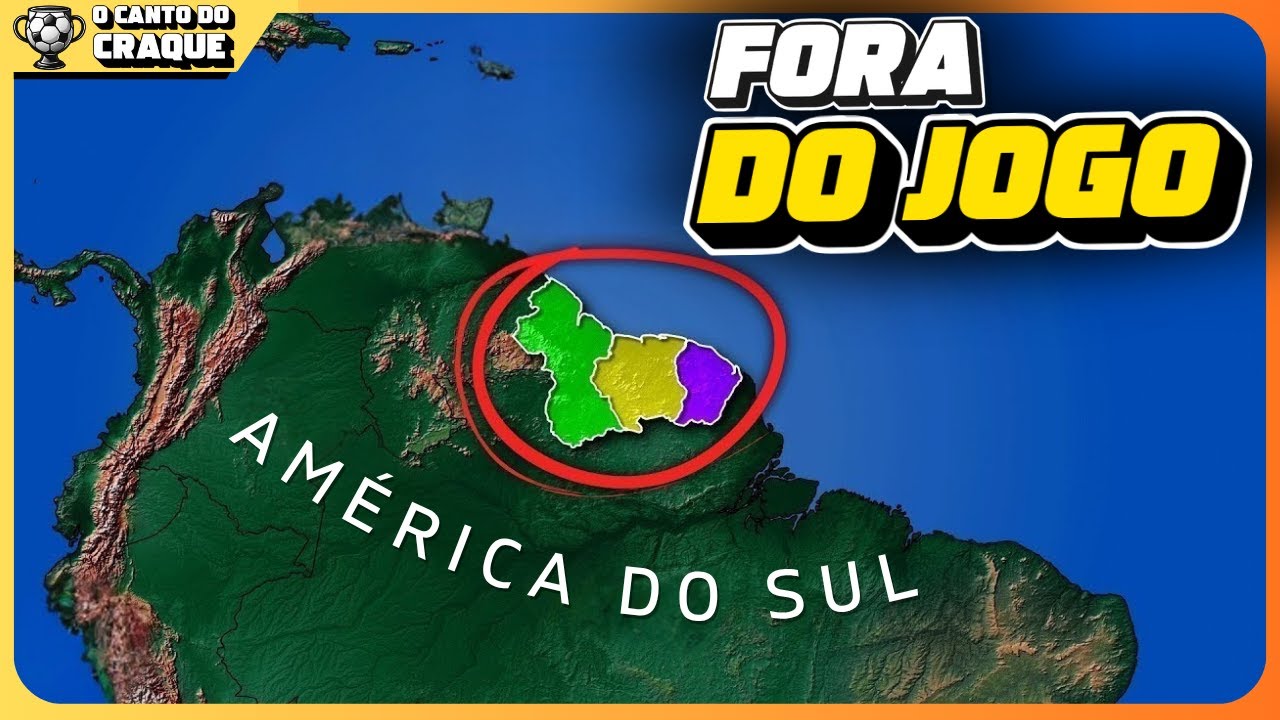 Por que Suriname, Guiana e Panamá não jogam na Conmebol? Entenda tudo!
