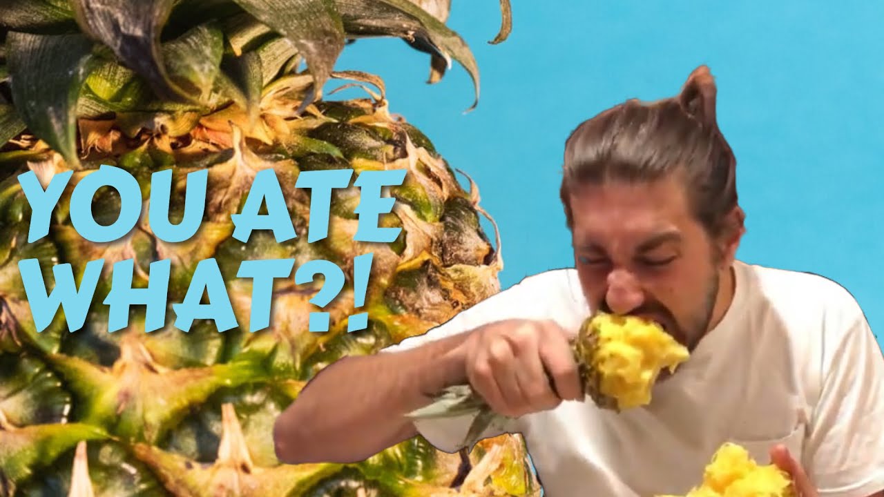 How to eat a pineapple: a tutorial - YouTube