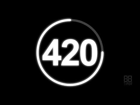420 Second Countdown Timer with clock Ticking sound & Finish alarm beep #timer #clock #countdown