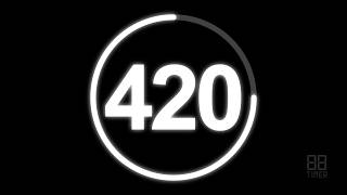 420 Second Countdown Timer With Clock Ticking Sound Finish Alarm Beep