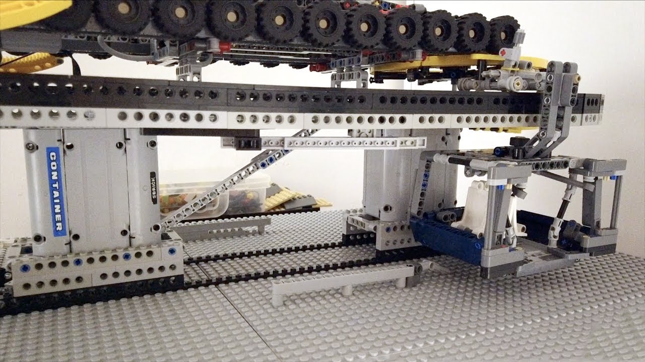 [Version 2] First Test of Lego Technic 3S Detachable Ropeway - YouTube