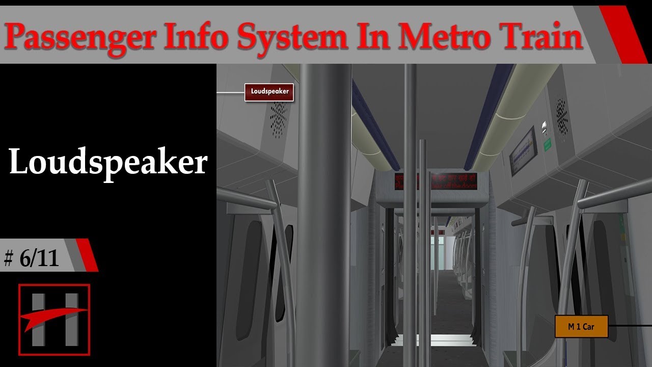 How Passenger Info System Works in Metro Trains ( 3D ) #6/11 : Loudspeaker Interconnections