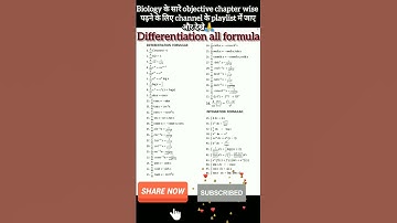 differentiation all formula #viralshort #adityaranjansirmath #youtubeshorts