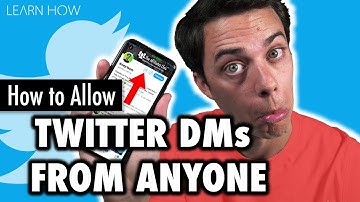 How to Allow DMs on Twitter