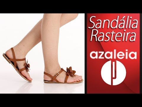 sandália rasteira feminina azaleia