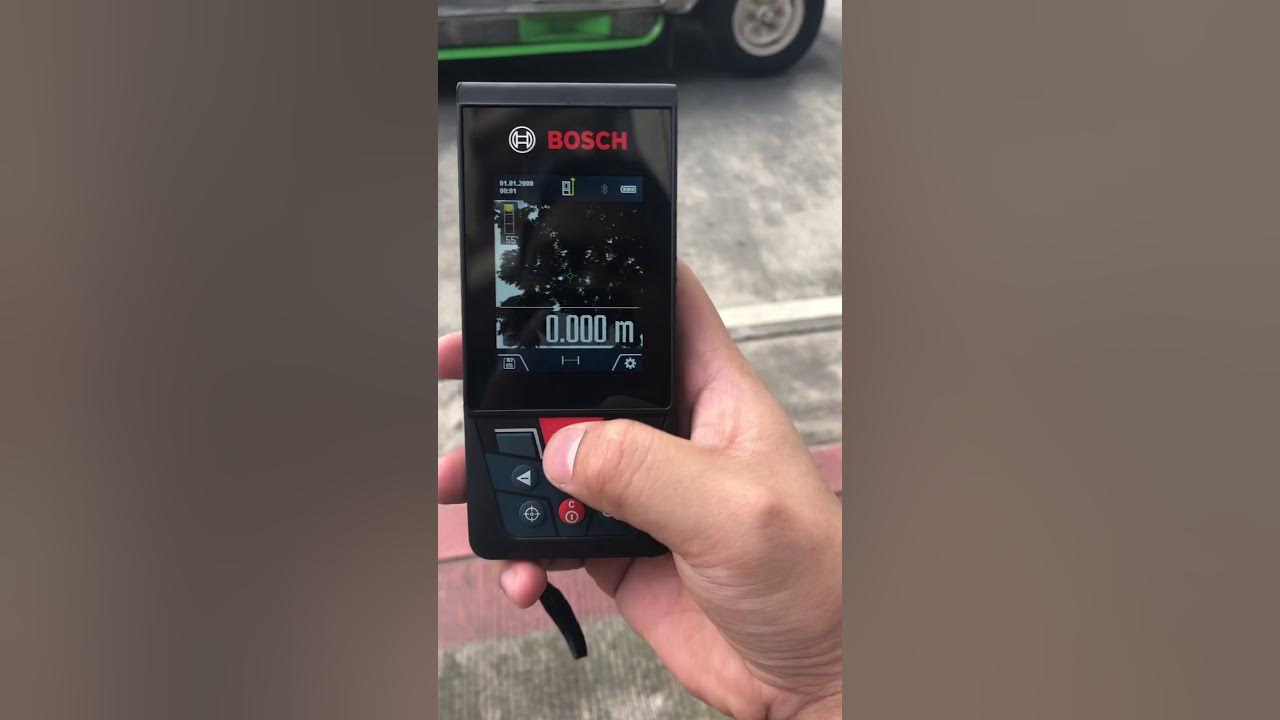 Bosch GLM 150C Laser Rangefinder with Camera Quick Test YouTube
