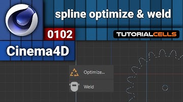 0102. spline weld point & optimize tool in cinema 4d