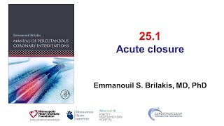 25.1 Manual of PCI - Acute vessel closure