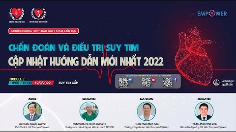CẬP NHẬT VỀ CHẨN ĐOÁN VÀ ĐIỀU TRỊ SUY TIM: Module 3 - Suy Tim cấp