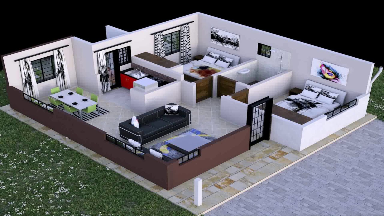 43+ Popular Concept Simple Two Bedroom House Plans In Kenya Pdf