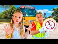 Настя и друзья узнают правила поведения и безопасности в школьном автобусе