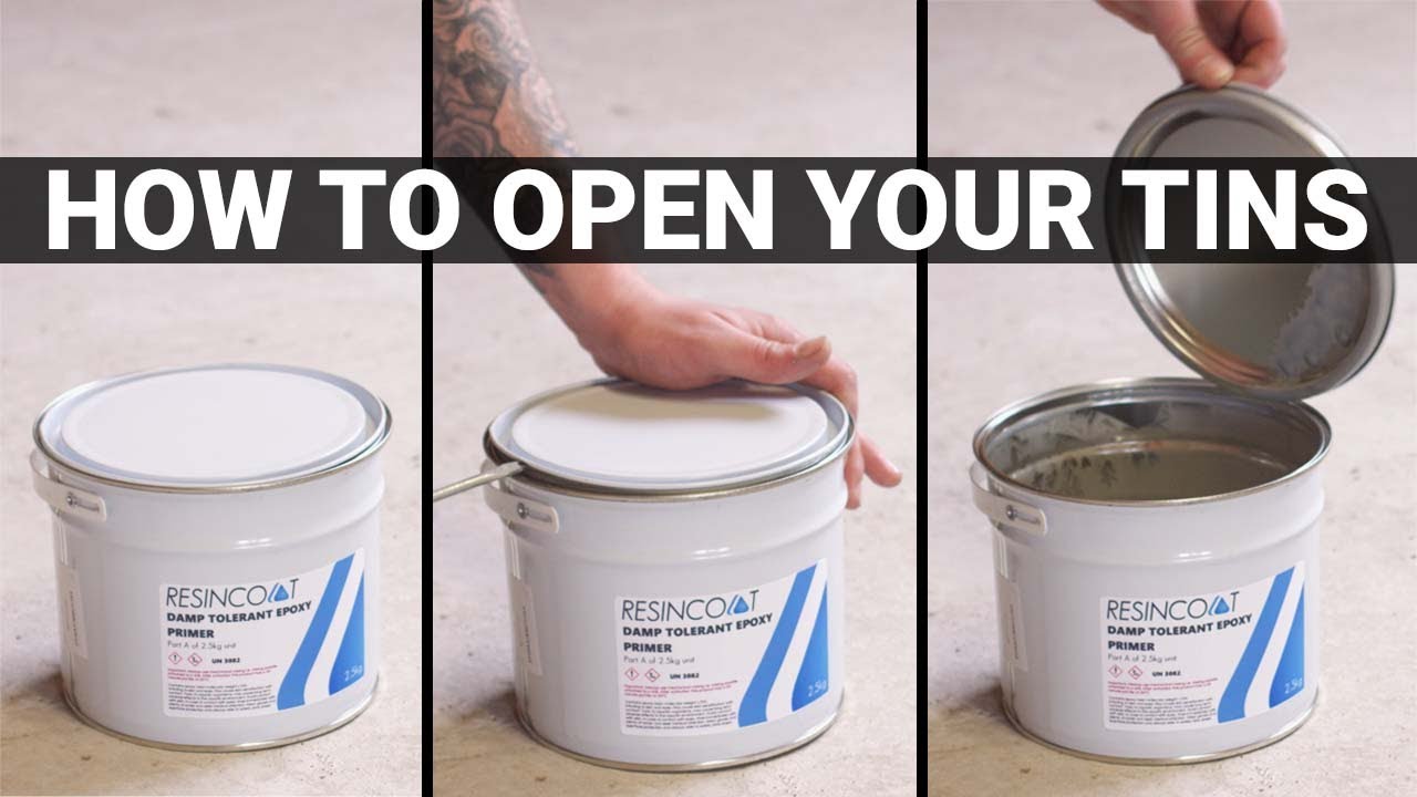 How To Open A Paint Tin Resincoat YouTube