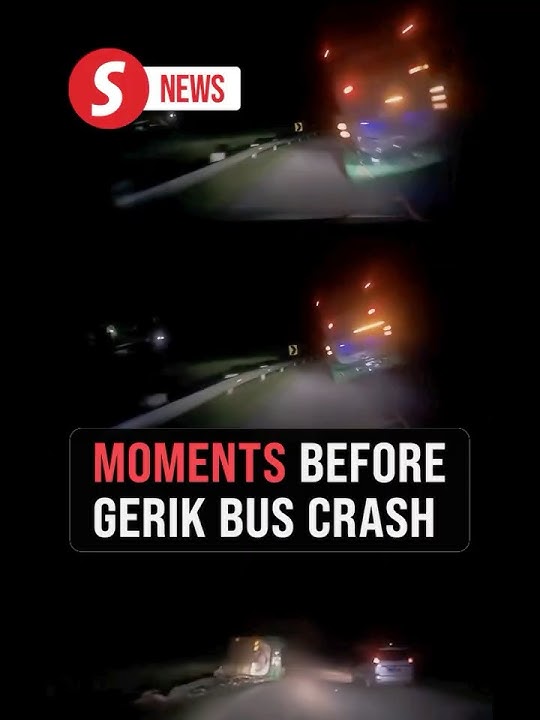 Dashcam video of Gerik bus crash circulating online