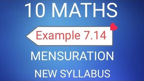 TN Class 10th Samacheer Maths | SSLC Maths | Example 7.14 | Mensuration | New Syllabus