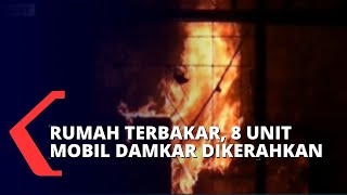 Diduga Korsleting Listrik, Sebuah Rumah Mewah di Kembangan Hangus Terbakar!