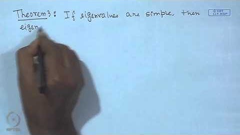 Mod-06 Lec-09 Eigenvalue Problem in Discrete Domain