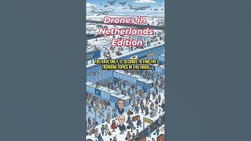 Can YOU Find Hidding Drones at This Crazy Dutch Airport? 😳✈️ #visualpuzzle #trendingtoday #fyp