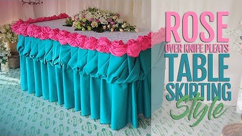 How to Make Rose in Table Skirting