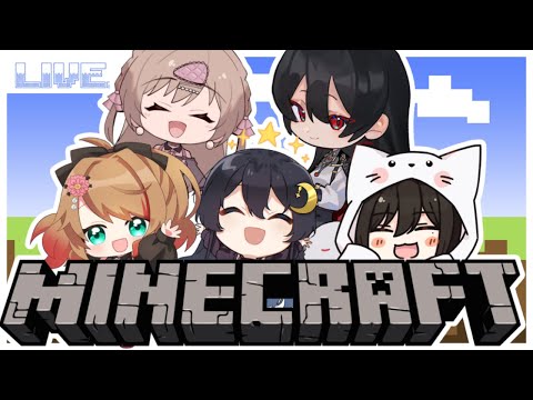 【Minecraft】浅ちゃんワールドに出陣！！５人であそぶ💞！【浅木ゆめみ／白石香月／ふじかわあや乃／みこと】