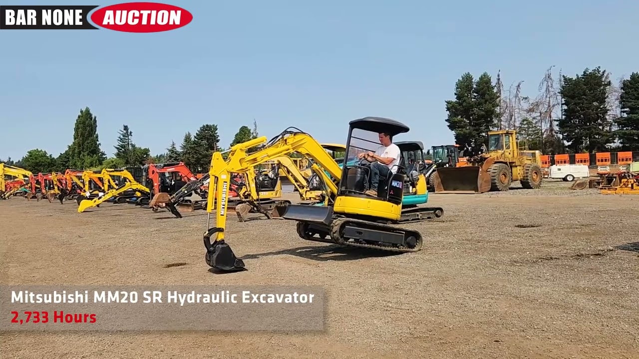 Mitsubishi MM20 SR Hydraulic Excavator - YouTube