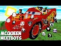 SURVIVAL BIGGEST MCQUEEN BUILDING HOUSE in Minecraft - JEFF THE KILLER and GRUDGE and 100 NEXTBOTS
