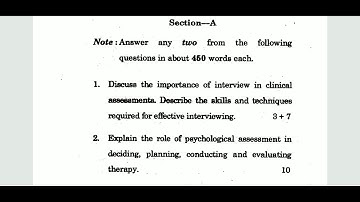 IGNOU MPCE-012 PSYCHODIAGNOS, M.A PSYCHOLOGY, QUESTION PAPER, JUNE 2020