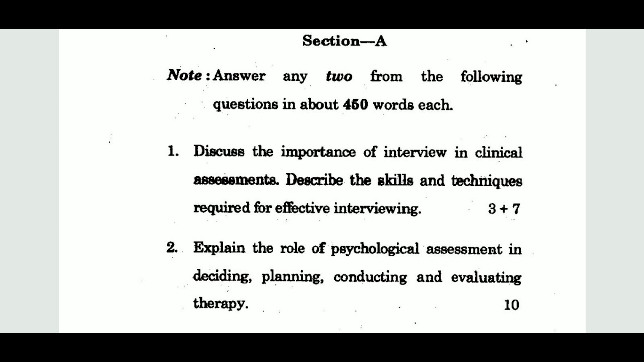 IGNOU MPCE-012 PSYCHODIAGNOS, M.A PSYCHOLOGY, QUESTION PAPER, JUNE 2020