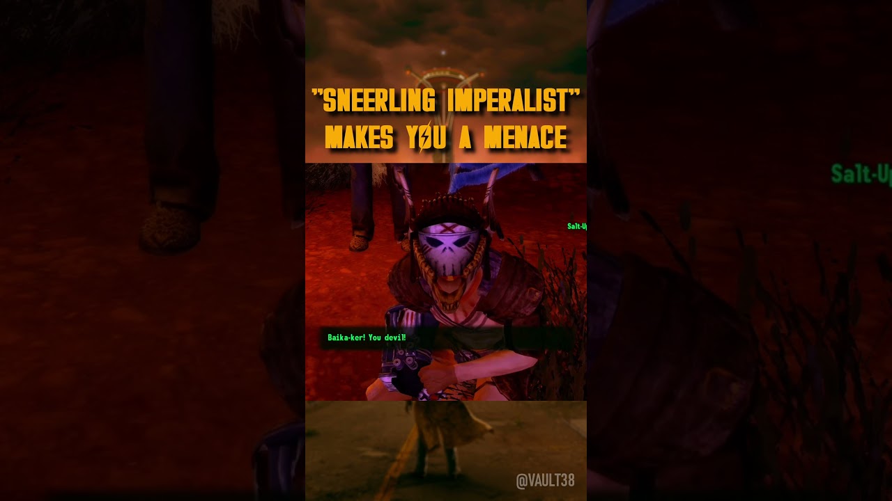 "Sneering Imperialist" is BRUTAL... 