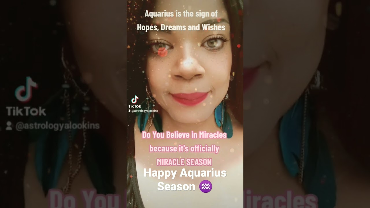 Happy Aquarius Season   May you attain your hopes  wishes and dreams   short  astrologer  aquarius