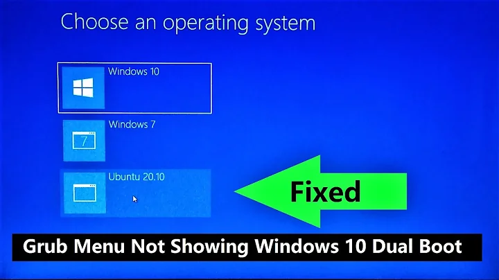 How To Fix Dual Boot Option Not Showing in Windows 10/7